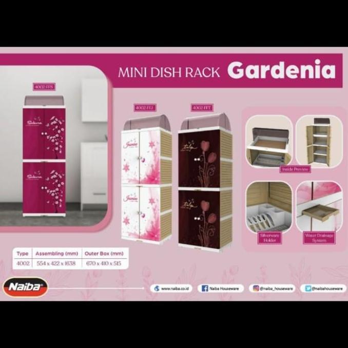 rak piring plastik naiba / tempat piring naiba