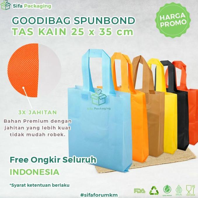 Goodie Bag Tas Kain Polos Kantong Belanja Tas Sovenir Kantong Hampers Souvenir Ultah Goodi bag Weddi