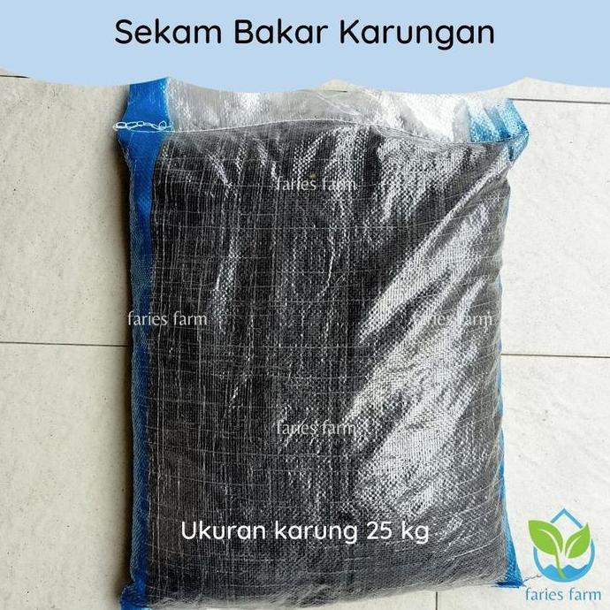 Sekam Bakar Karungan Arang Sekam Media Tanam Ukuran Karung