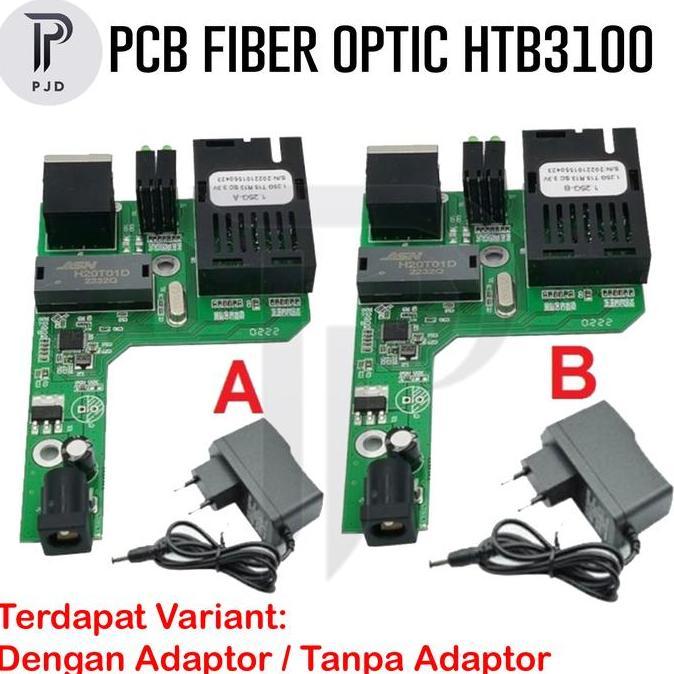 PCB Netlink HTB-3100 A+B Side A Side B Fiber Optic Media Converter FO