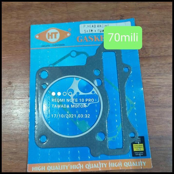 GRATIS ONGKIR PAKING RACING BLOK HEAD ATAS UKURAN 70 MILI SUZUKI SATRIA FU 150