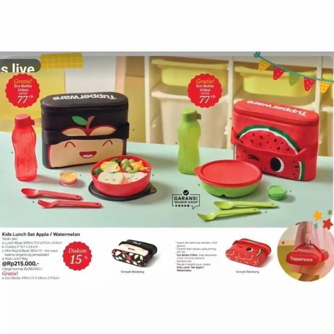 Tempat makan anak Tupperware kids lunch set promo