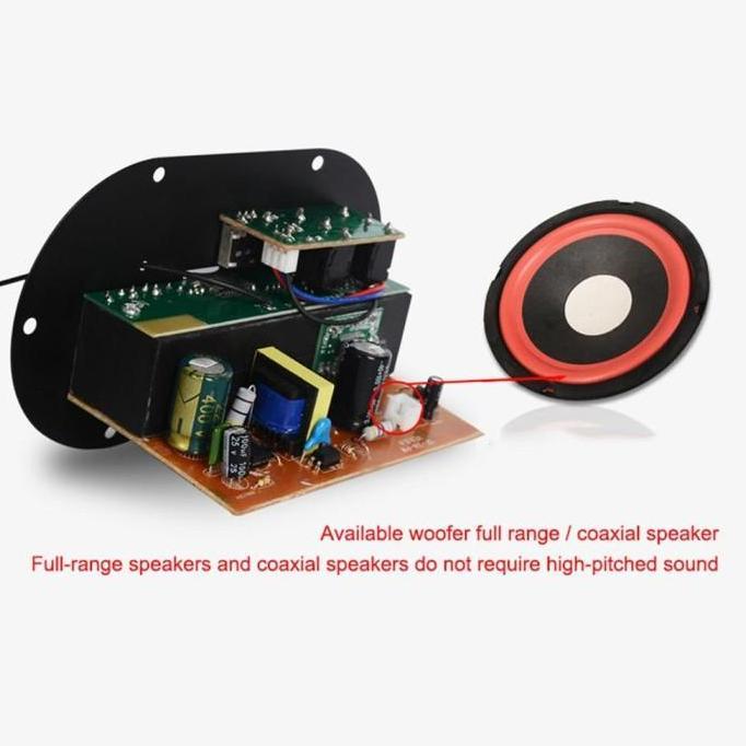 Kit Power Amplifier Subwoofer Bluetooth FM USB 35W DC 12V 24V AC 220V