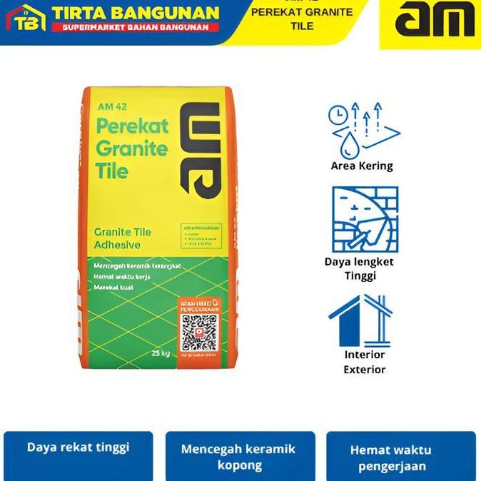 Am 42 Perekat Granite Mortar Semen Instan Perekat Granite Tile 25 Kg Terbaru 