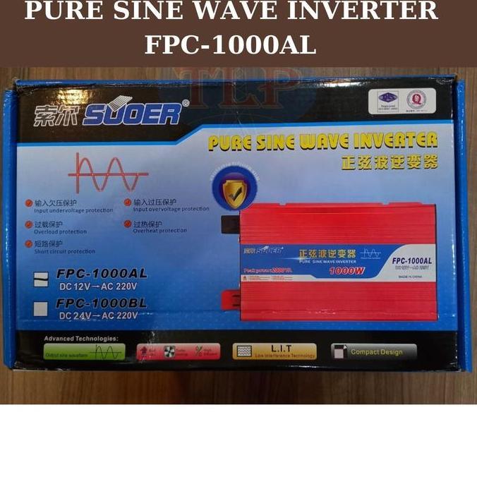 Inverter SUOER pure sine wave inverter 1000 watt FPC-1000A Original