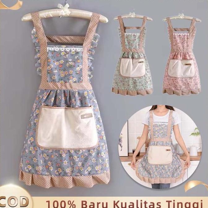 Celemek Masak Korea Celemek Masak Aesthetic Celemek Lucu Masak Celemek Masak Princess