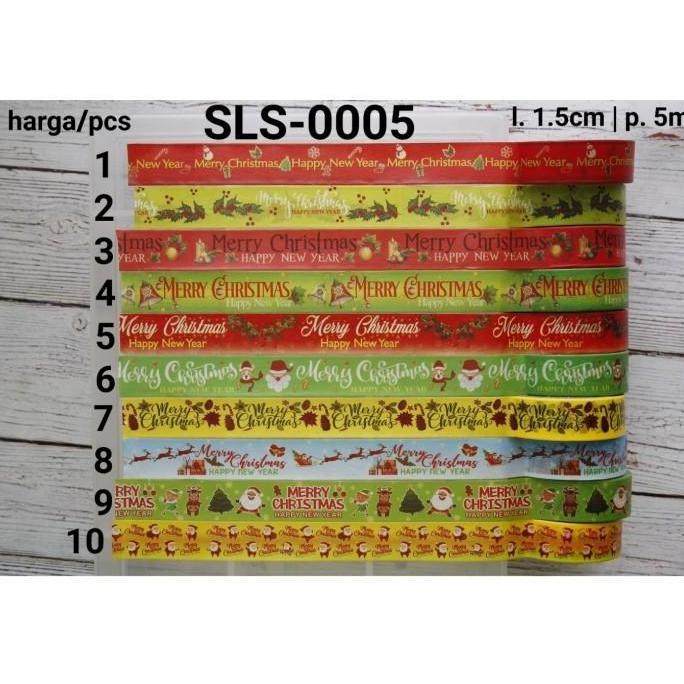 SLS-0005 Selotip kertas washi motif box kue kering natal christmas