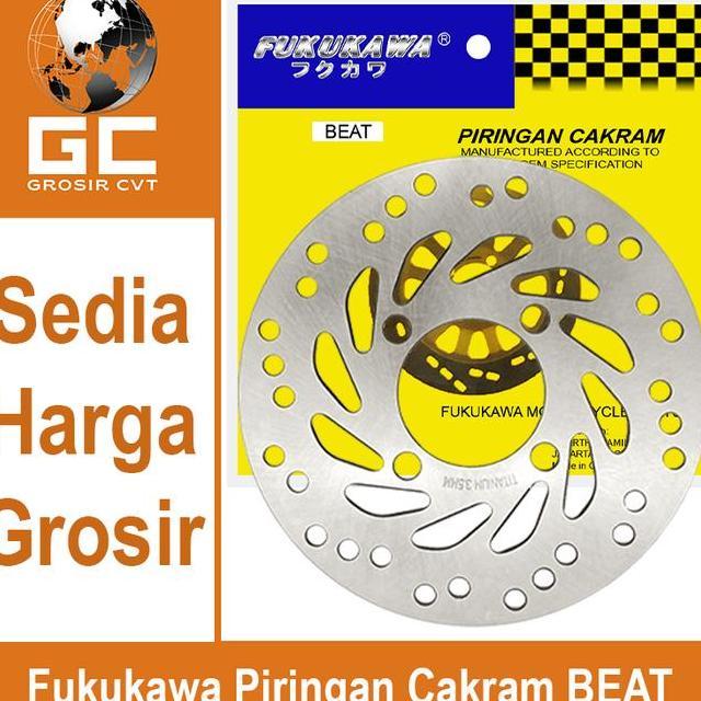 Piringan Cakram Disc Brake Honda Beat Vario Scoopy Genio Deluxe Spacy 110125160 Fukukawa