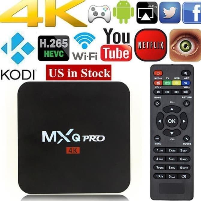 Android Tv Box Mxq-Pro 4K Smart Tv Box Media Player Fleco