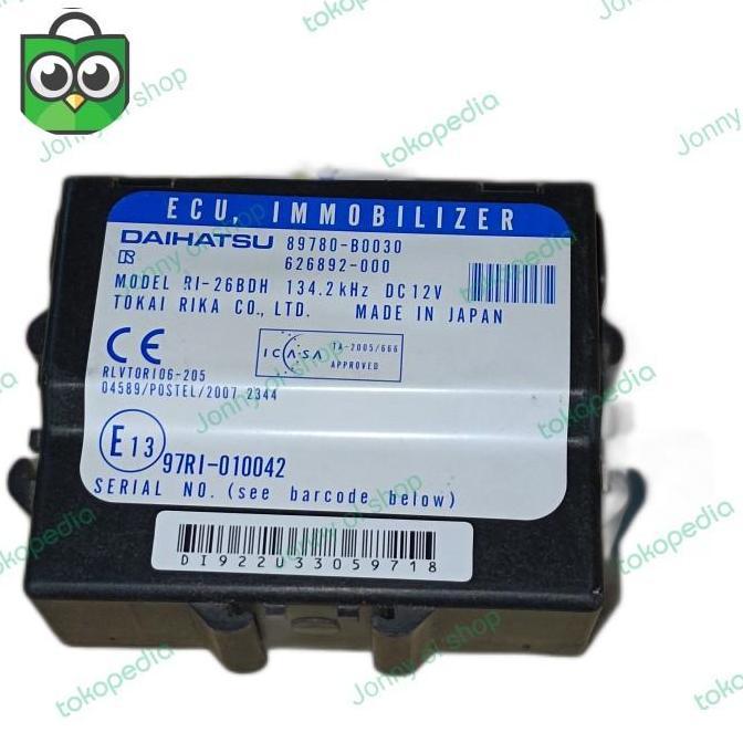 ZHAKAI 89780-b0030 ecu Immobilizer toyota rush terios