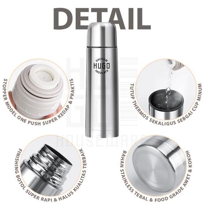Termos Air Panas Stainless Steel Tahan Panas 24 Jam Premium Quality