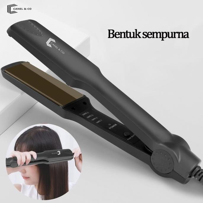 CANEL & CO Catokan Pelurus Rambut Catokan Curly Hair Styler Black Sisir Straightener