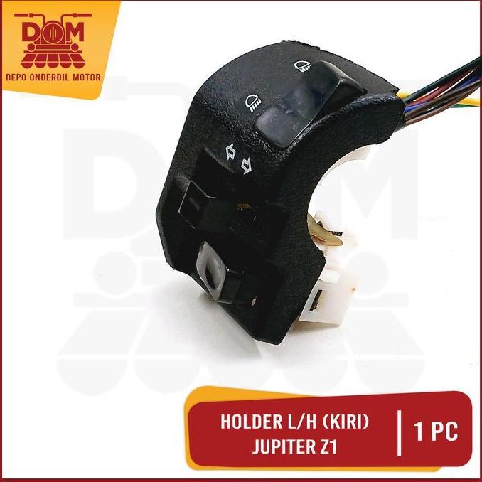 Promo Holder Kiri Jupiter Z1 L/H (KAGAYAKU) Saklar Kiri Kabel Tombol Lampu Dim Riting Klakson Bulat 