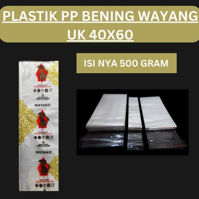 Sentaku- Plastik Pp Wayang 40X60, Plastik Pp Bening