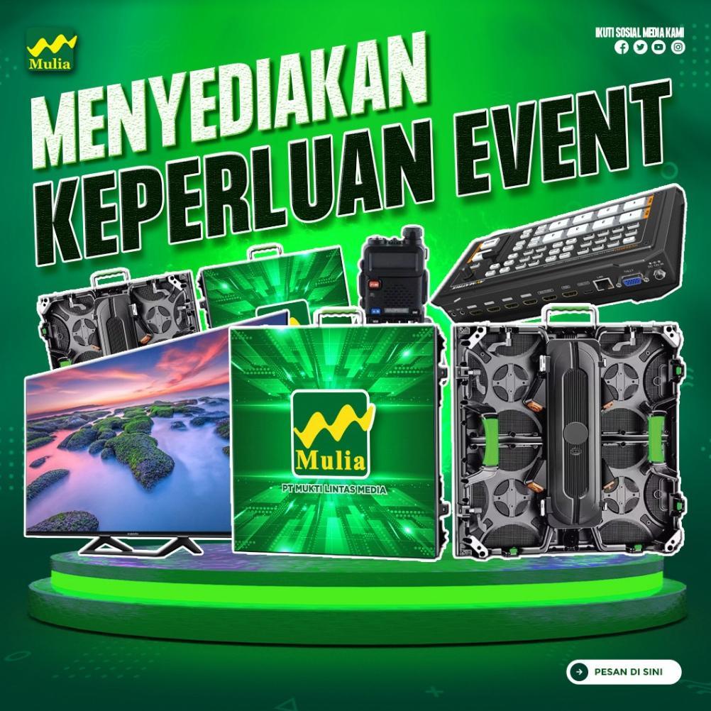 Perlengkapan event organizer/LED Videotron/TV 43 Inc/Switcher DLL