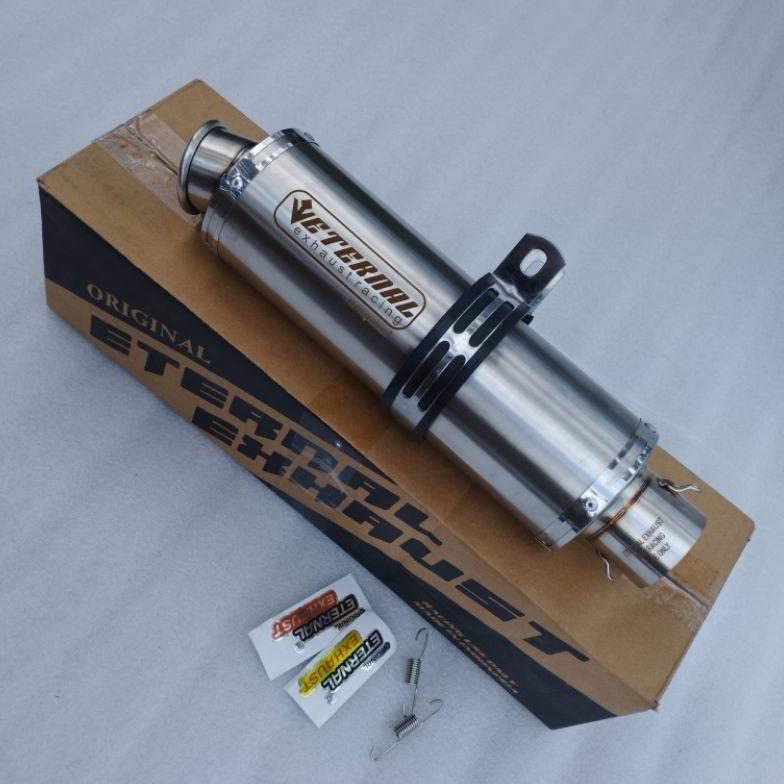 Terlaris Silincer Knalpot Racing Motor Inlet 50 Ngebas Adem Eternal Exhaust Original Eternal Exhaust