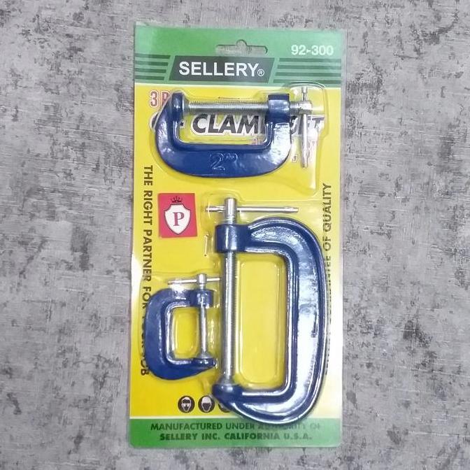 Household - Sellery C - Clamp / Clamp C Set 3 Pieces (92-300) ( Klem C Set )