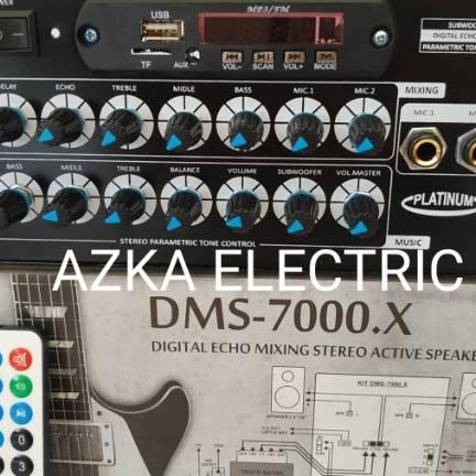 Kit Power Amplifier Speaker Aktif Mp3 Bluetooth Plus Digital Echo Mixing Dms 7000