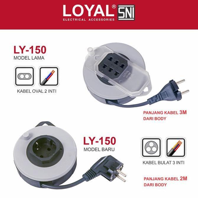 Loyal Kabel Roll 2 Meter Roll Kabel Mini Travel LY 150 LY150