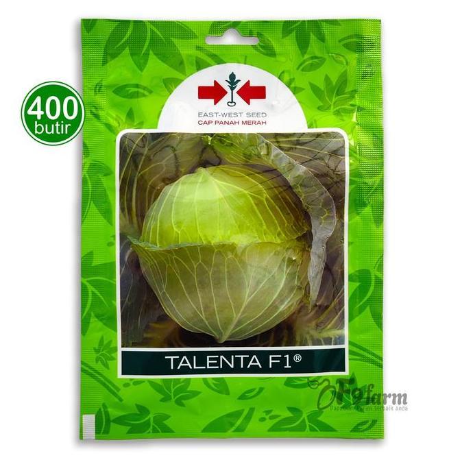 Benih Kubis Talenta F1 Bibit Kol Hijau 400 Butir Cap Panah Merah