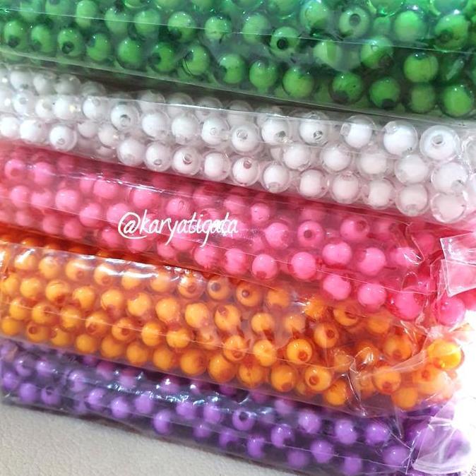 Mote Akrilik Bulat Transparan / Mote Akrilik Isi (450 gram)