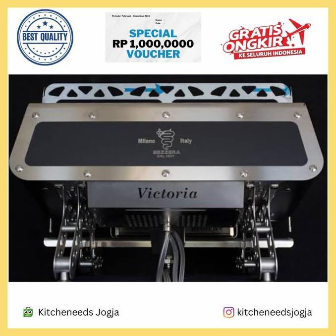 Terlaris Multi Boiler Espresso Machine Bezzera Victoria 2G Volumetric Pid