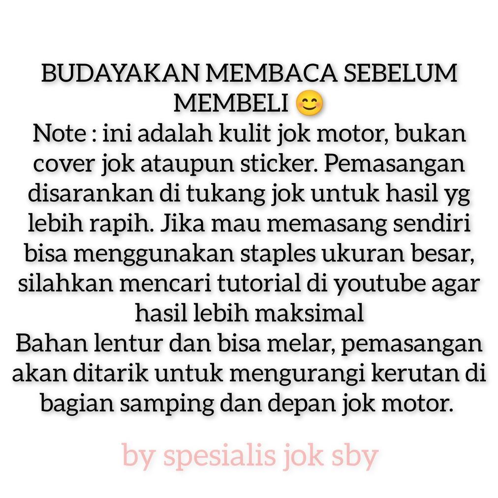 Premium Kulit Jok Jahit Kepala Mbtech Kulit Jok Jahit Depan Mbtech Kulit Jok Mbtech