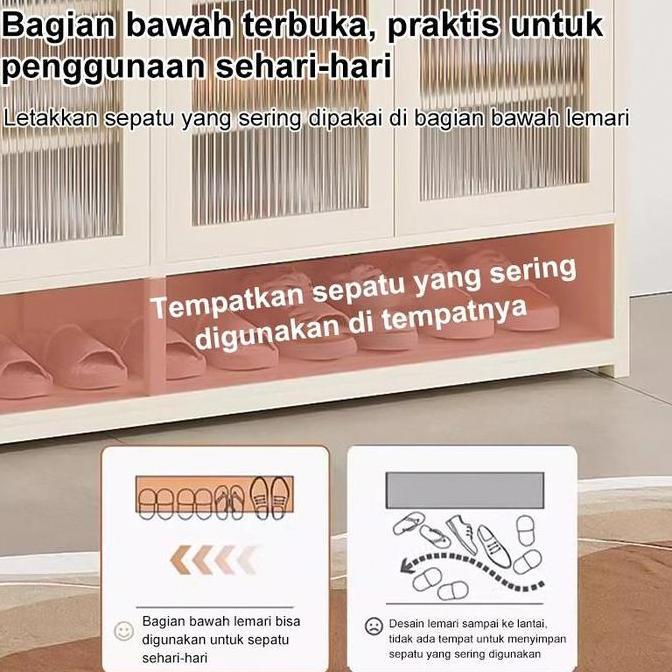 Sale [Dh]Lemari Sepatu Rak Sepatu Lemari Sepatu Tertutup Lemari Sepatu Rotan Lemari Sepatu Kayu Rak 