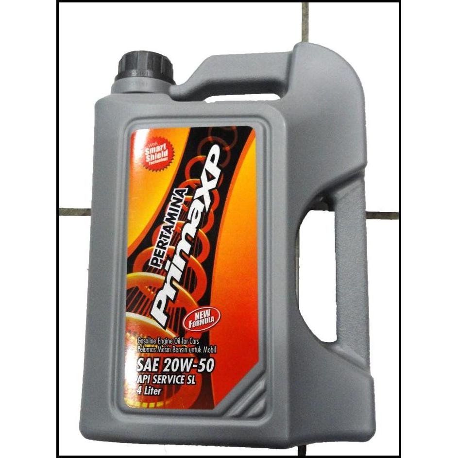 HOT DEAL MESRAN PRIMA XP 20W-50 API SL OLI PELUMAS MESIN MOBIL 4L 20W50 GALON 