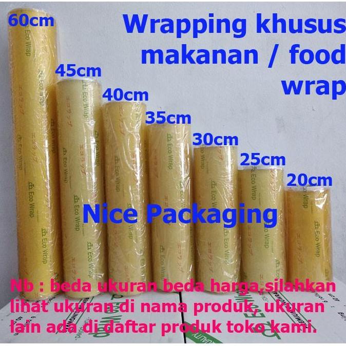 Plastik wrapping makanan / food wrap uk 60cm