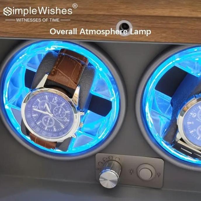 Sale Watch Winder Lemari Jam Tempat Jam Tangan Otomatis 4 Slot Kotak Display Jam Tangan