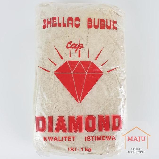 Shellac Bubuk Cap Diamond (Serlak / Sirlak / Shelak / Sherlak / Shellak) 1000 gram (1 kg) Campuran S