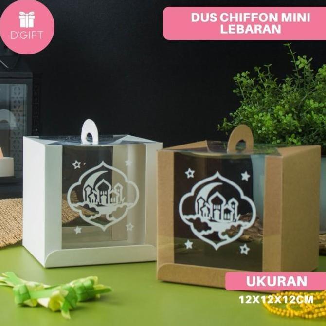 Dus Kotak Chiffon Mini Mika Tart Mini Transparan Korean Cake Box