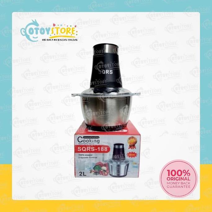 TERMURAH - Universal Chopper SQRS - 188 / Chopper Daging Blender Stainless SRS188