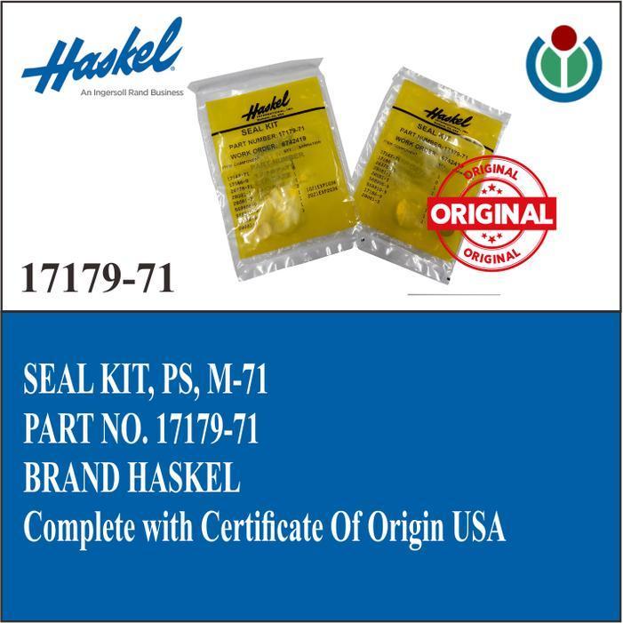 Haskel - Seal Kit, Ps, For Pump M-71 Pn. 17179-71 Original Dan Terpercaya