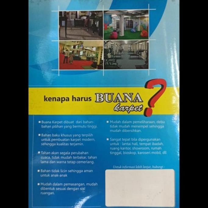 Promo Karpet Bludru Beludru/Karpet Wol Buana 1 Roll Isi 30 Meter