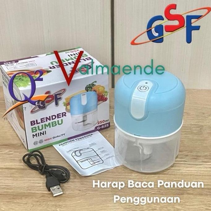 SUPER DEAL - Blender Bumbu Daging Chopper Listrik Mata Pisau Stainless Steel SUS 304 Blender Kapsul 