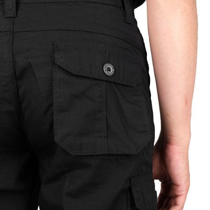 Forester CLF 08436 Celana Pendek Cargo Shorts Pria Santai Distro Hitam Surfing Katun