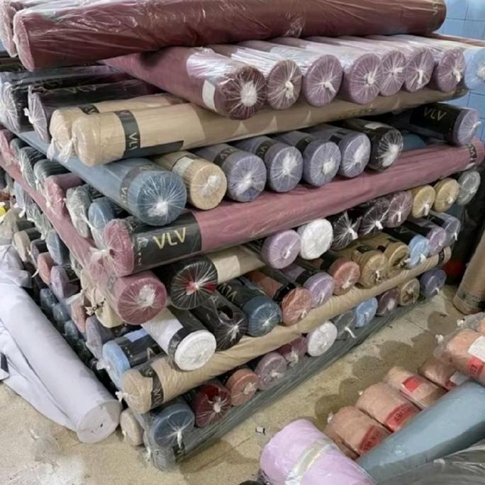 Kain Satin Velvet 1 roll, Harga Grosir Kain Satin Velvet Bahan Dress Bridesmaids, Kain Furing polos 