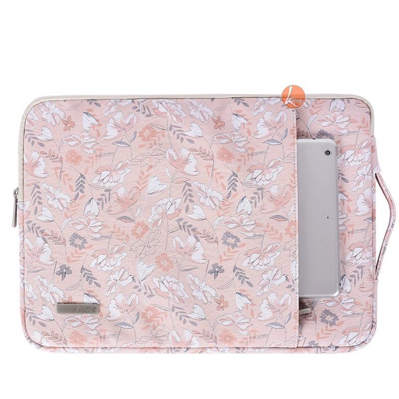 FAVORIT Tas Laptop Jinjing  Telescopik Canvas Artisan 12 13 14 15 16 Inch BONUM FLOWER KEKINIAN