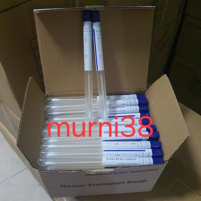 CLEARANCE SALE - Transport Lidi Swab steril Nesco/Kapas Lidi Steril/Cotton Swab