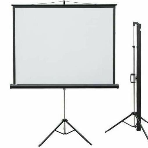 layar proyektor tripod 60"