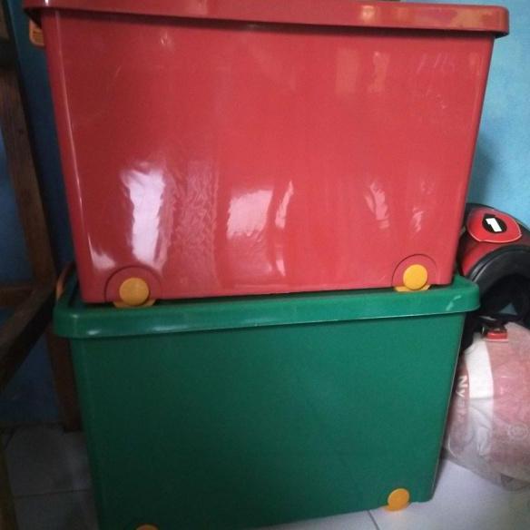 TERMURAH - Box Container 95 Liter Roda Sinplas Kualitas Shinpo Ezy Rak Kontainer