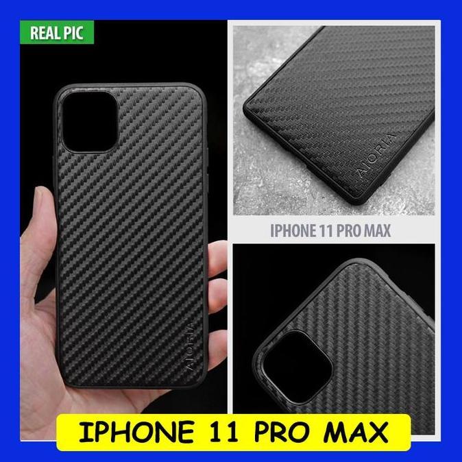 Case Iphone 11 Pro Max - Full Carbon Fiber Hybrid Case Cover Casing Big Sale