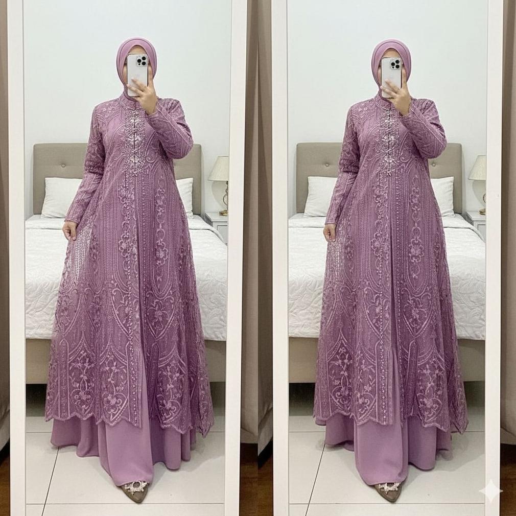 Laksmi Dres Produk Terbaru Baju Pesta Mewah Elegan Terbaru 2025 Premium Pakaian Muslim Wanita Simpel