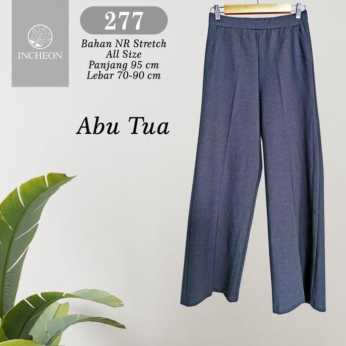 CELANA KULOT WANITA PANJANG BAHAN KAOS - 277