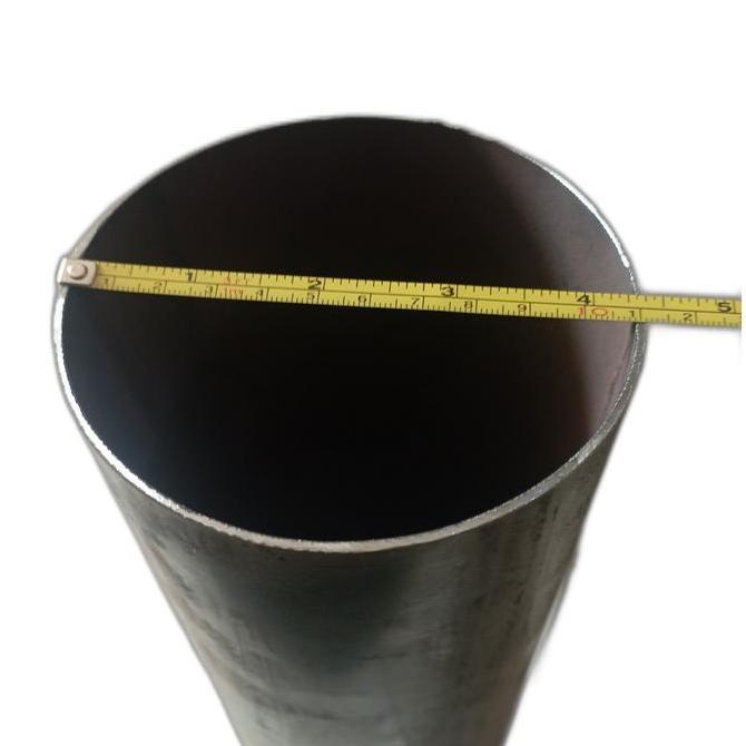 Pipa Besi Hitam 4 Inch Tebal 2 mm Panjang 120 Cm