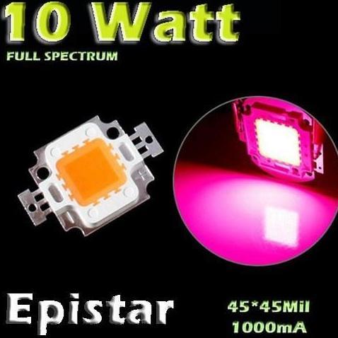 HPL 10 WATT LAMPU SOROT EPISTAR 400-840NM HIGH POWER LED FULL SPECTRUM 10WATT GROW LIGHT PLANT LAMP 