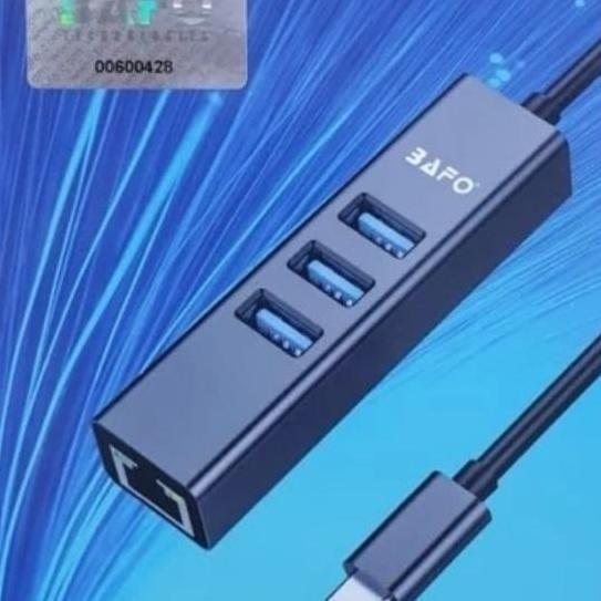 DIAMBU BAFO Hub USB-C to Gigabit Ethernet LAN 3 Port USB 3.0 BF C324