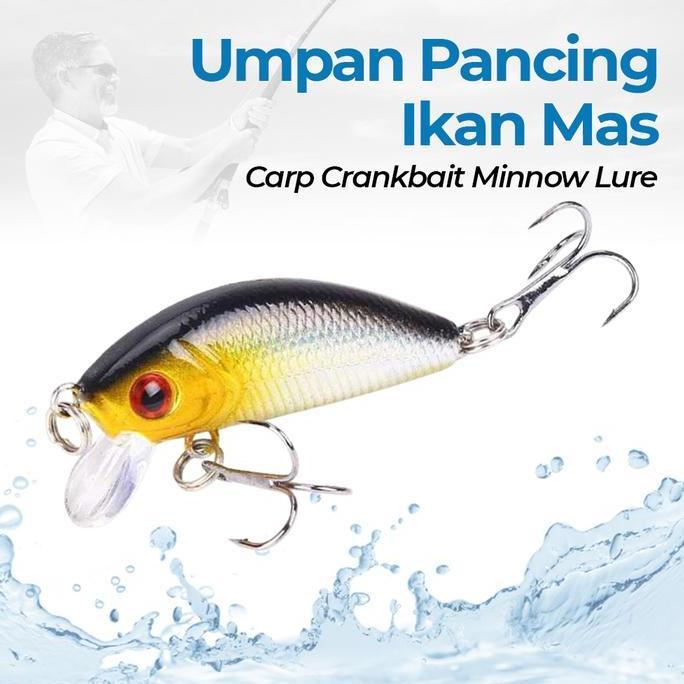 NOICHERS Umpan Pancing Ikan Mas Carp Crankbait Minnow Lure 50mm